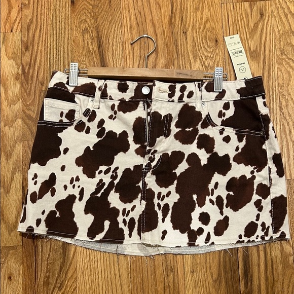No Boundaries Dresses & Skirts - No Boundaries Brown and Cream Mini Skirt